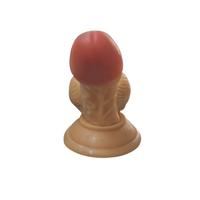 Gerçekçi Testisli Melez Dildo 15.5 cm