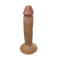 Gerçekçi Testissiz Melez Dildo 18 cm