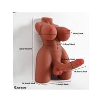 L-Join Gerçekçi 5.5 Kg Brown (Melez) Yarım Vücut Trans Vajina Mastürbatör Dildo