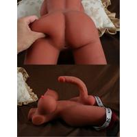 L-Join Gerçekçi 5.5 Kg Brown (Melez) Yarım Vücut Trans Vajina Mastürbatör Dildo
