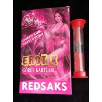 RedSaks Zaman Kum Saati Çiftler Oyunu – 1 Dakikalık Tutku ve Eğlence Görev Kartlarıyla Romantik Oyun Seti